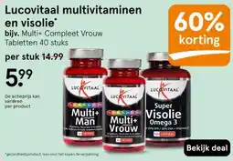 Etos Lucovitaal multivitaminen en visolie' aanbieding