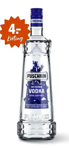 Gall & Gall Puschkin Vodka 70CL aanbieding