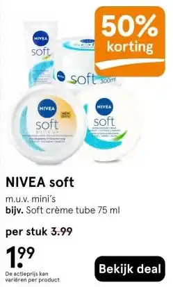 Etos NIVEA soft aanbieding