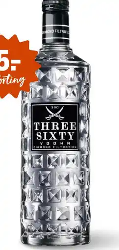 Gall & Gall Three Sixty Vodka 70CL aanbieding