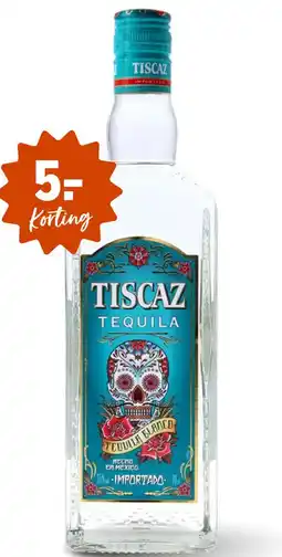 Gall & Gall Tiscaz Tequila Blanco 70CL aanbieding