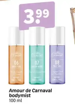 Wibra Amour de Carnaval bodymist aanbieding
