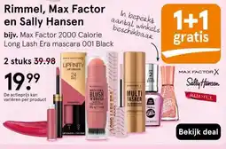 Etos Rimmel, Max Factor en Sally Hansen aanbieding