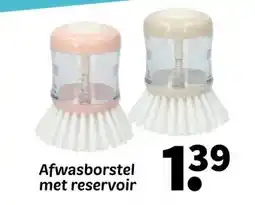 Wibra Afwasborstel met reservoir aanbieding