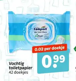 Wibra Vochtig toiletpapier aanbieding