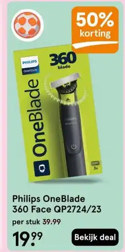 Etos Philips OneBlade 360 Face QP2724/23 aanbieding
