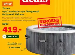 Welkoop Intex opblaasbare spa Greywood aanbieding