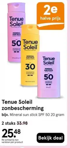 Etos Tenue Soleil zonbescherming aanbieding