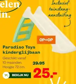 Welkoop Paradiso Toys kinderglijbaan aanbieding
