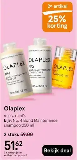 Etos Olaplex aanbieding
