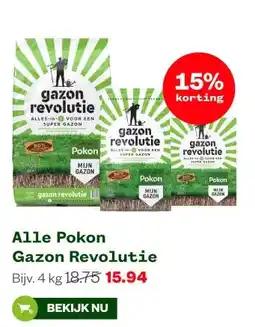 Welkoop Alle Pokon Gazon Revolutie aanbieding