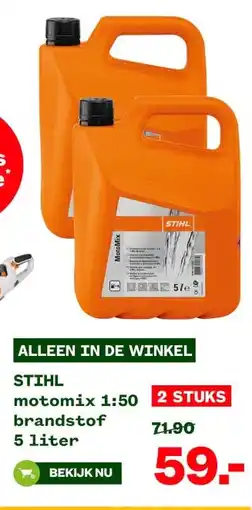 Welkoop STIHL motomix 1:50 brandstof aanbieding