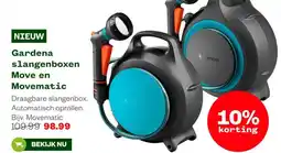 Welkoop Gardena slangenboxen Move en Movematic aanbieding