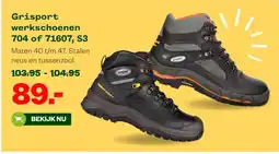 Welkoop Grisport werkschoenen 704 of 71607, S3 aanbieding