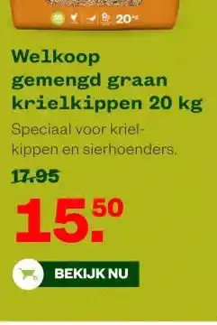 Welkoop Welkoop gemengd graan krielkippen aanbieding