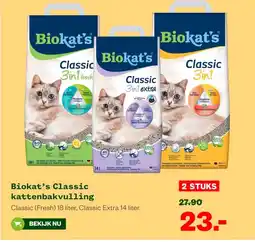 Welkoop Biokat's Classic kattenbakvulling aanbieding