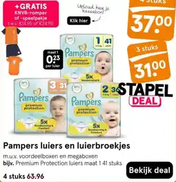 Etos Pampers luiers en luierbroekjes aanbieding