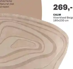 Trendhopper Vloerkleed Calm Beige 160x230 cm aanbieding