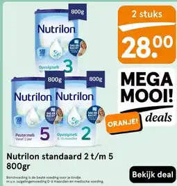 Etos Nutrilon standaard 2 t/m 5 800gr aanbieding