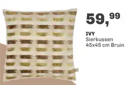 Trendhopper Sierkussen Ivy 45x45 cm Bruin aanbieding