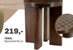 Trendhopper Bijzettafel Tegel bruin aanbieding