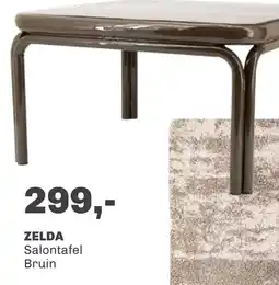 Trendhopper Salontafel Zelda bruin aanbieding