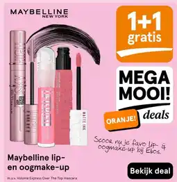 Etos Maybelline lip- en oogmake-up aanbieding