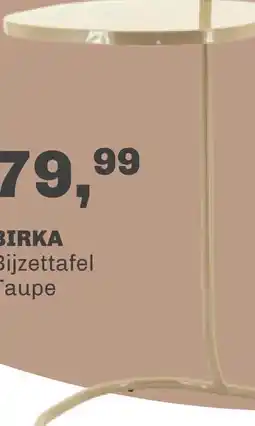 Trendhopper Bijzettafel Birka taupe aanbieding