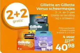 Trekpleister Gillette en Gillette Venus scheermesjes aanbieding