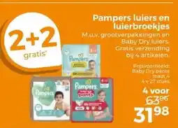 Trekpleister Pampers luiers en luierbroekjes aanbieding