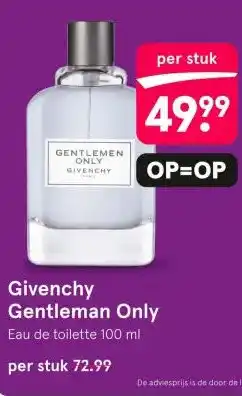 Etos Givenchy Gentleman Only aanbieding