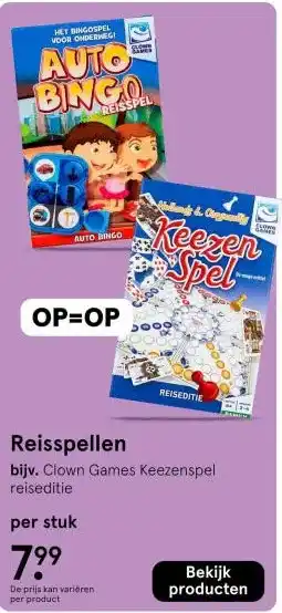 Etos Reisspellen aanbieding