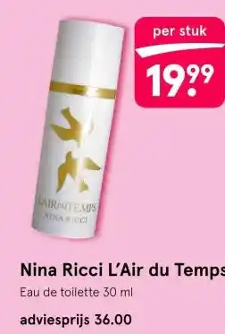 Etos Nina Ricci L'Air du Temps aanbieding