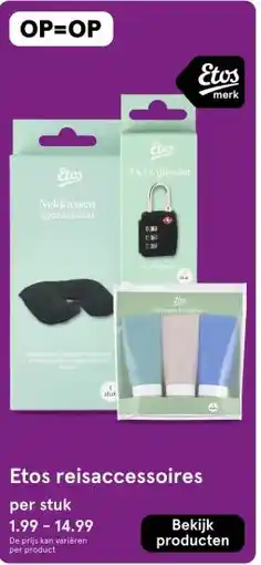 Etos Etos reisaccessoires aanbieding