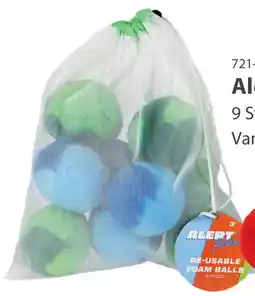 Toys2Play Alert splash foam ballen 9 cm 9 stuks 2 assorti aanbieding