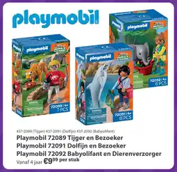 Toys2Play Playmobil 72089 Dierentuin Tijger En Bezoeker aanbieding