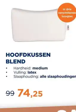 TotaalBED Hoofdkussen Blend Latex aanbieding