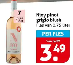 Hoogvliet Njoy pinot grigio blush aanbieding