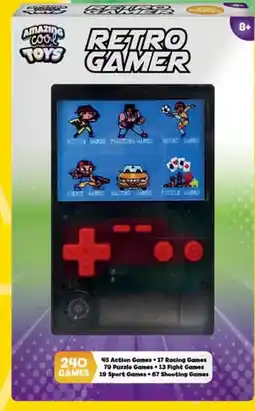 Top1Toys Top1Toys Amazing Cool Arcade game console met kleurenscherm 7 cm doorzichtig zwart aanbieding