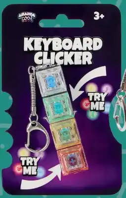 Top1Toys Amazing Cool toetsenbord klikkers sleutelhanger 4 knoppen 2 assorti aanbieding