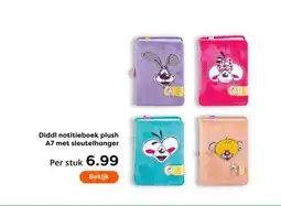 The Read Shop Diddl notitieboek plush A7 met sleutelhanger aanbieding