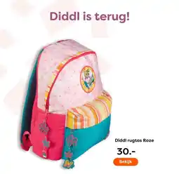 The Read Shop Diddl rugtas Roze aanbieding