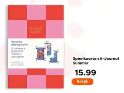 The Read Shop Speelkaarten A-Journal Summer aanbieding