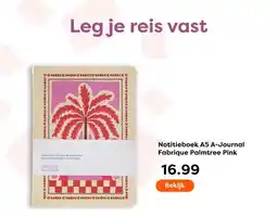 The Read Shop Notitieboek A5 A-Journal Fabrique Palmtree Pink aanbieding