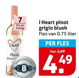 Hoogvliet I Heart pinot grigio blush aanbieding