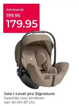 Prenatal Joie i-Level pro Signature aanbieding