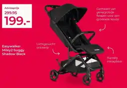 Prenatal Easywalker Miley2 buggy Shadow Black aanbieding