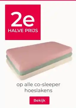 Prenatal op alle co-sleeper hoeslakens aanbieding