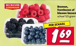 Nettorama Bramen, frambozen of blauwe bessen aanbieding