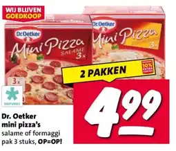 Nettorama Dr. Oetker mini pizza's OP=OP! aanbieding